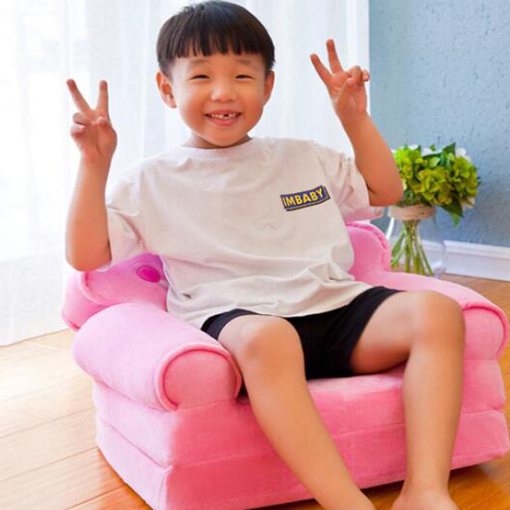 Folding Armchair Seat for Kids Cartoon Sofa Cover Multifunctional Baby Sofa Cover Upholstered Room Furniture