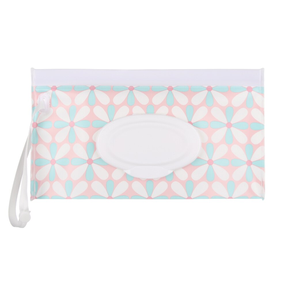 Nouvelles lingettes étui de transport embrayage propre lingettes humides sac cosmétique pochette facile à transporter Snap-Strap boîte à mouchoirs bébé poussette accessoires: 14