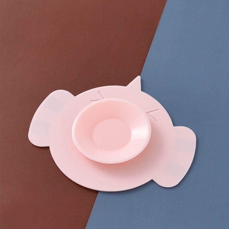 Tapis à ventouse Double face, bol antidérapant, plat à ventouse fixe en Silicone, dessous de verre pour bébés garçons filles en bas âge