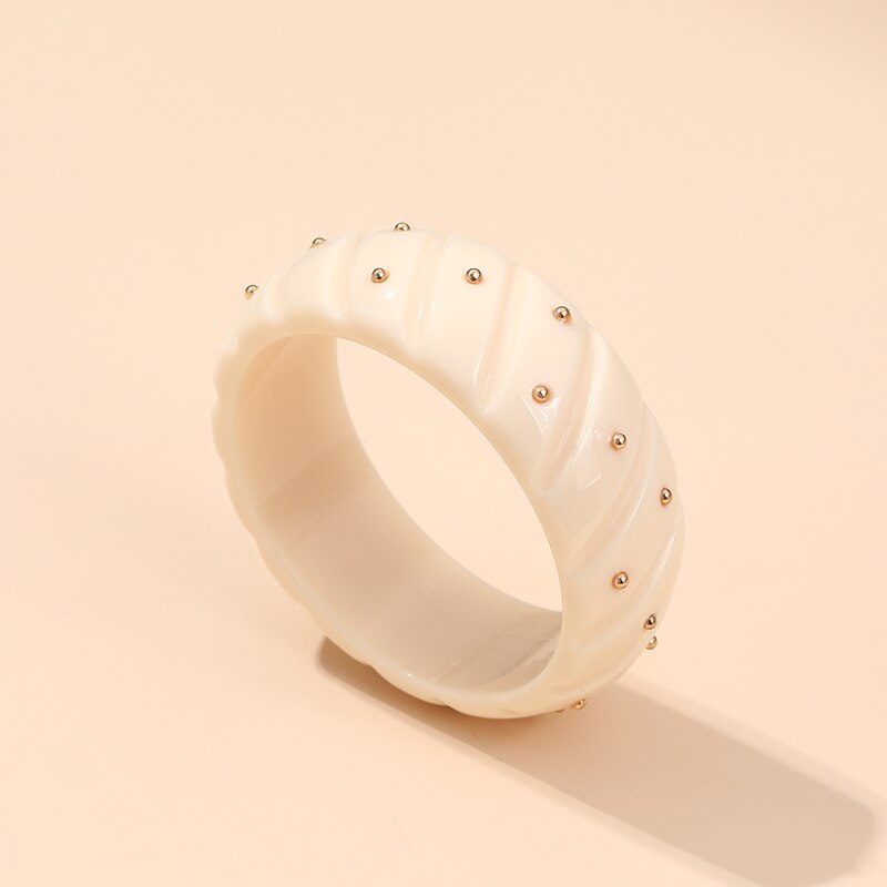 Moda colorida resina festa bangles para mulheres indiano jóias metal ponto bangle com designer encantos pulseiras pulseira elegante: KB216-8