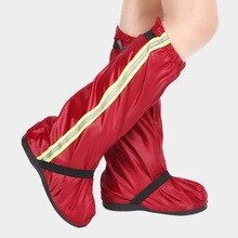 Housse de chaussure de moto Oxford tissu hommes et femmes imperméable et pluie épaississement équipement d'équitation longue jambe couverture porter bas