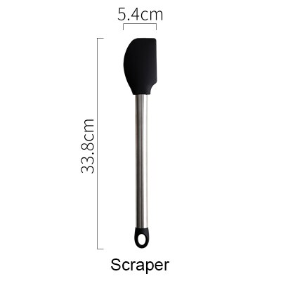 Silicone Spatula Heat-resistant Soup Spoon Non-stick Special Cooking Shovel Kitchen Tools: scraper