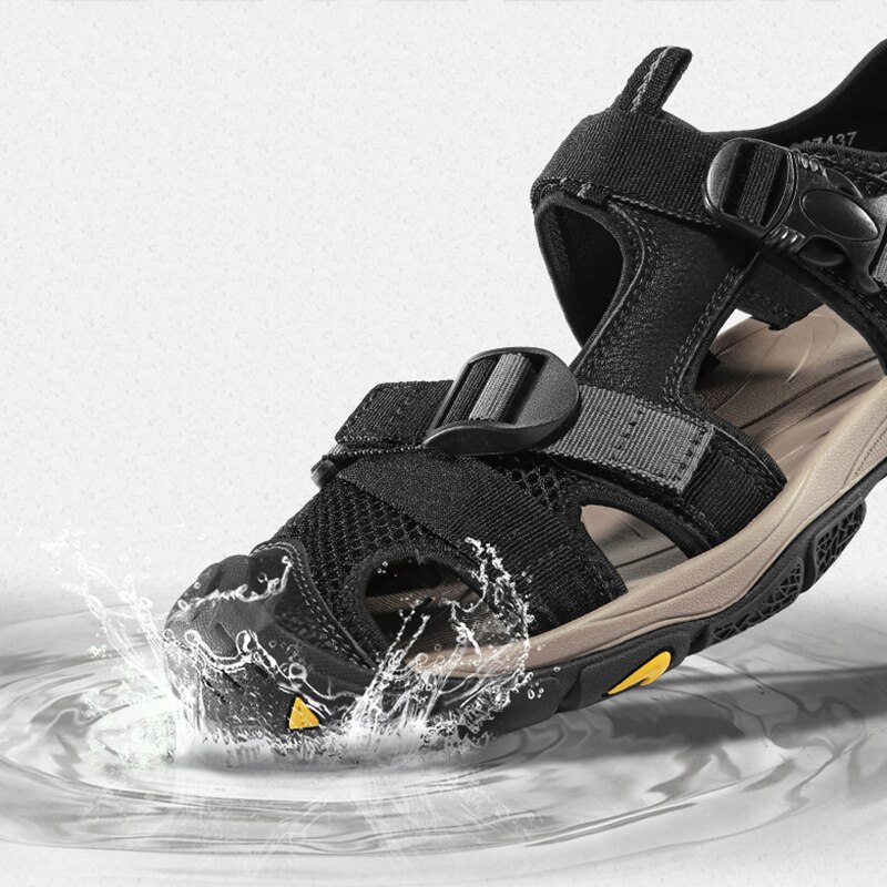 CAMEL Sandals for Men Outdoor Hiking Sport Comfortable Leisure Walking Casual Men Sandals Beach Male Shoe Spring Summer