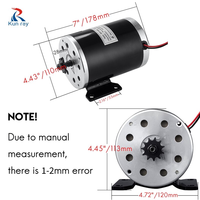 36V 48V 1000W wysoki prędkość DC szczotkowany skuter z silnikiem elektrycznym silnik z napędem elektrycznym silnik elektryczny Ebike silnik motoreduktor Szczotka