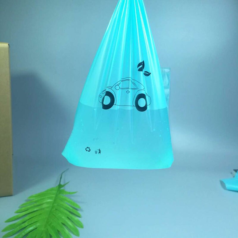 50pcs Car Trash bag Disposable Self-Adhesive Car Biodegradable Trash Rubbish Holder Garbage Storage Bag Vomit Bags Car Trash bin