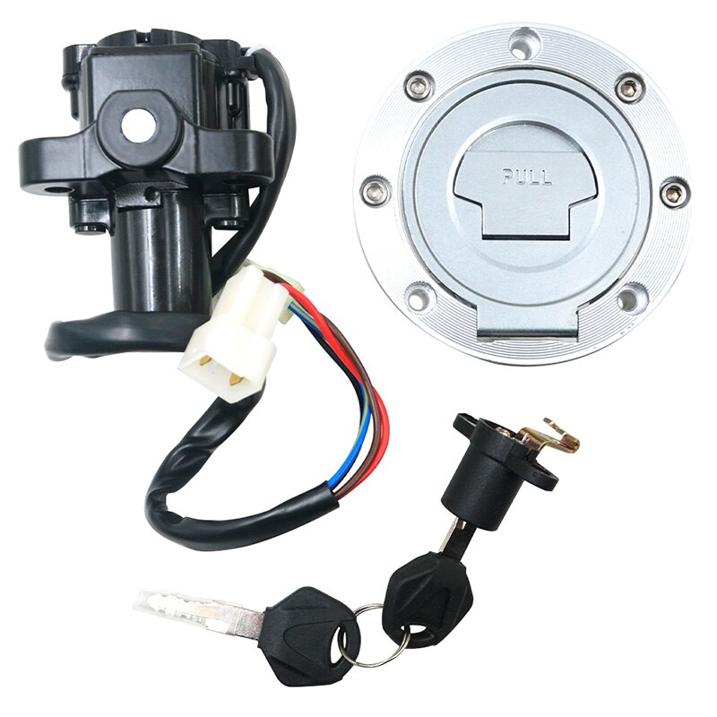 En motorsykkel tenningslås lås drivstoff gass tank lokket håndtak lås for yamaha  mt03 fz09 mt09 fz6 xj6 fz6r yzf -r1 fjr 1300 yzfr 1