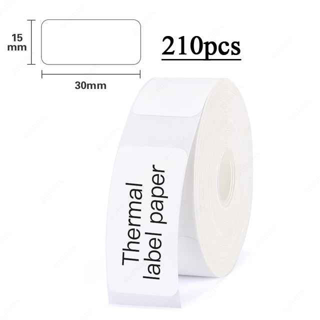 Niimbot D11 D110 D101 étiquettes thermiques papier blanc couleur Pure étiquette autocollant étanche Anti-huile résistant aux rayures étiquette de prix: Black
