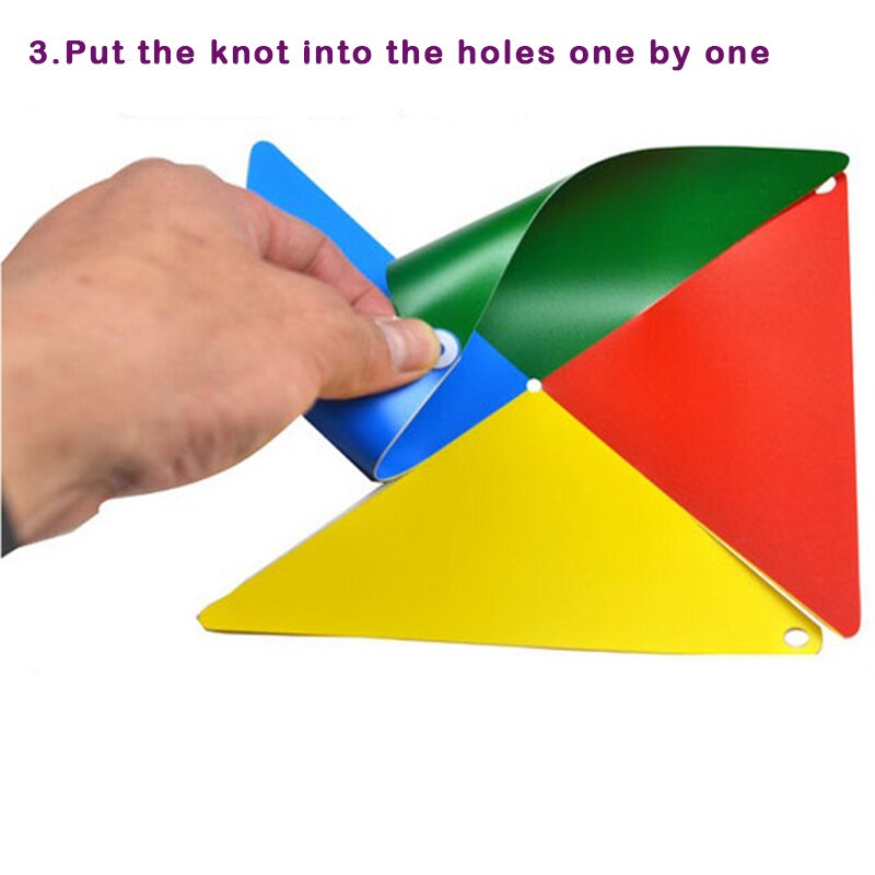 3 pcs/set plastic windmill Classic Toys solids multicolors Wind Spinner Whirligig Garden Windmill plastic Toy for children