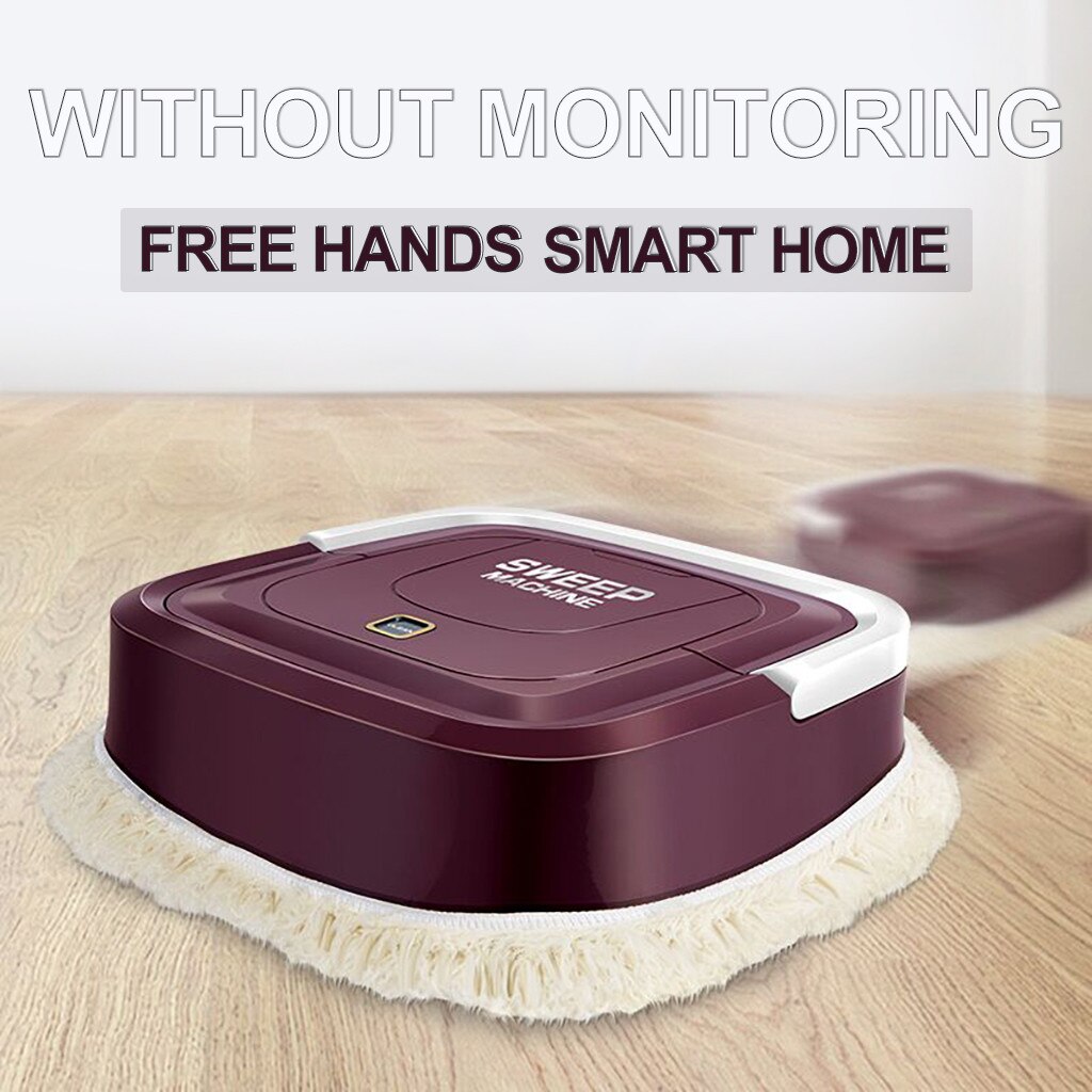 sweeping Machine Robot Clean Robotic Auto Automatic Robot Home Cleaning Guard Black Red Home Clean Robotic Product Sweeped