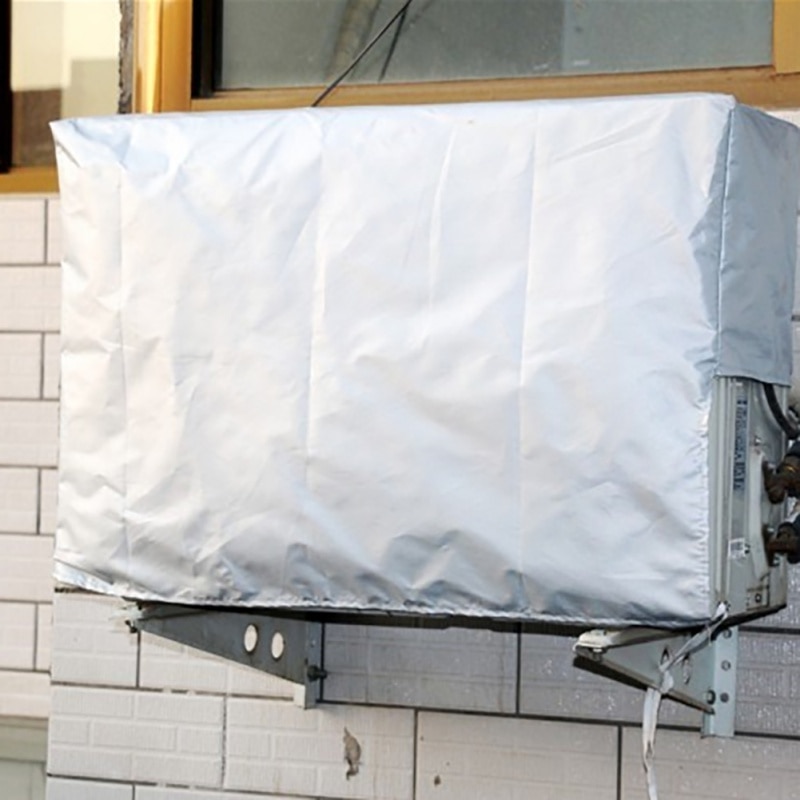 Outdoor Airconditioning Cover Polyester Airconditioner Waterdicht Reiniging Cover Wassen Anti-stof Anti-Sneeuw
