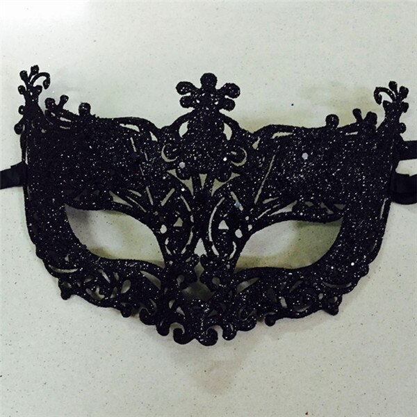 Mascarade d'halloween, demi-visage renard, masque en dentelle à paillettes, masque de princesse venise, fête de noël, pour femmes