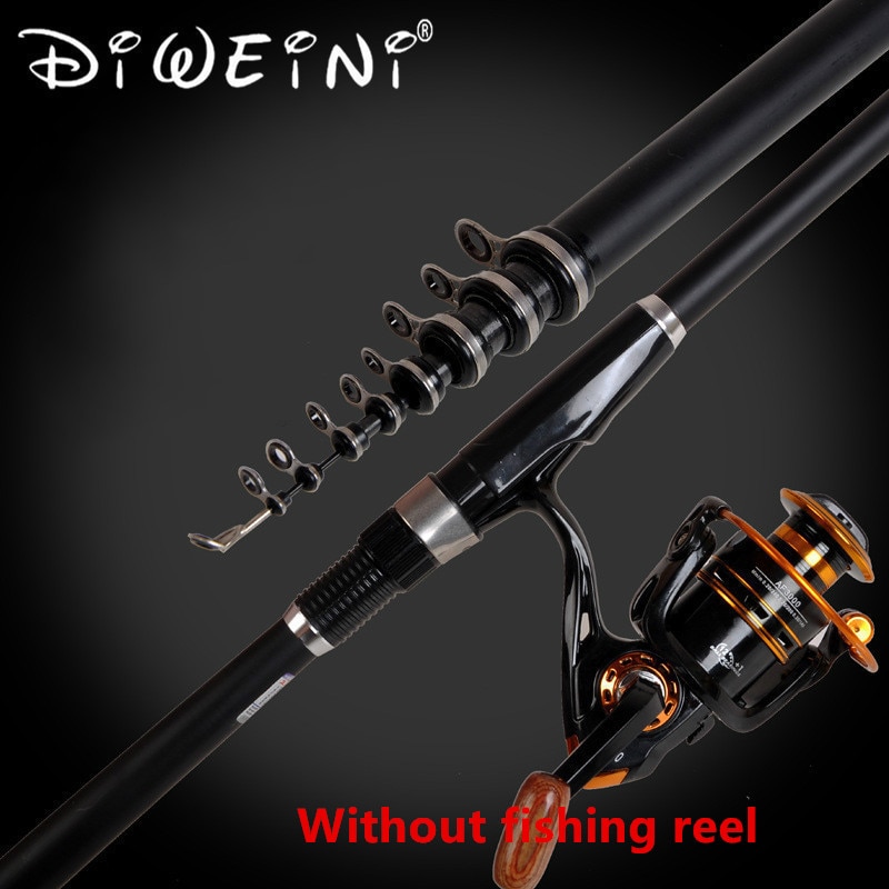 Superhard Draagbare 2.4m 3.0m 3.6m 4.5m 5.4m 6.3m 7.2m Carbon Telescopische Hengel zee Hengels Hengel Spinning Hengel