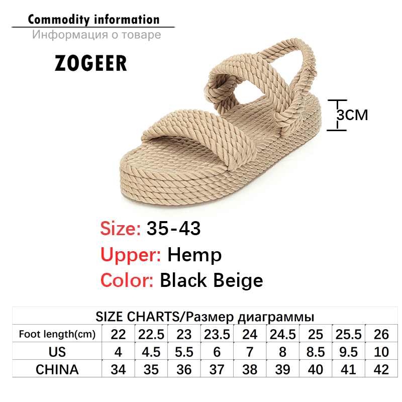 sommer Flache Sandalen Frauen Seil Weibliche Strand Schuhe Keil kippen-Flops Komfortable Plattform frauen Seil Sandalen Feminina Neue