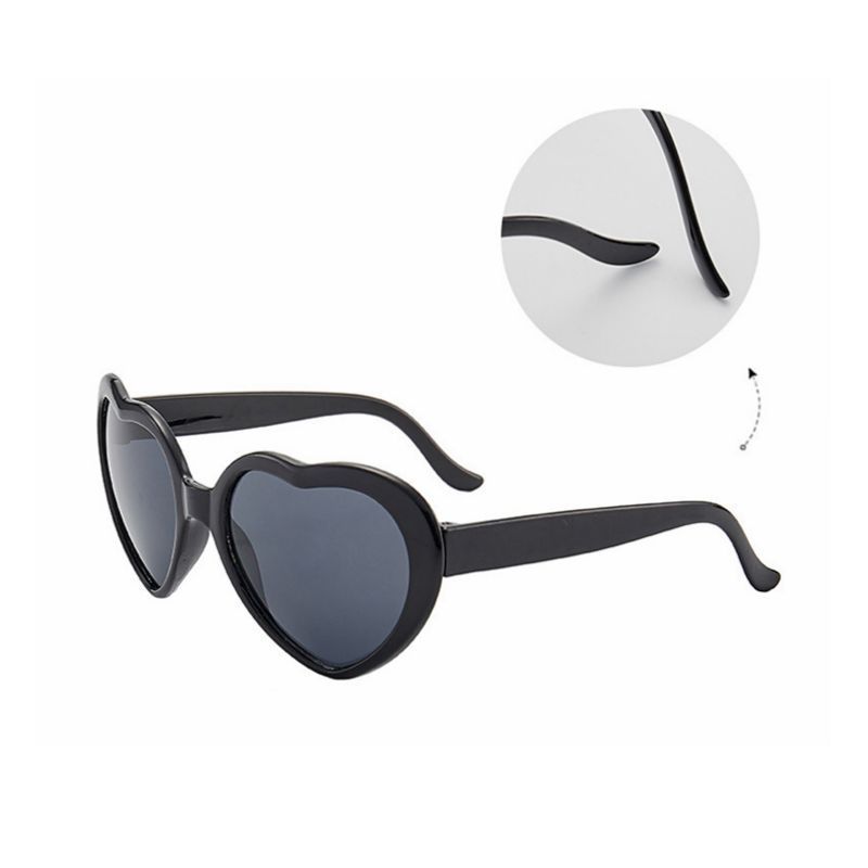 3D Heart Shape Frame Diffraction Glasses Special Frieworks Rave Glasses For Parties&amp;Festivals 3D Heart Effect EDM Rainbow Style