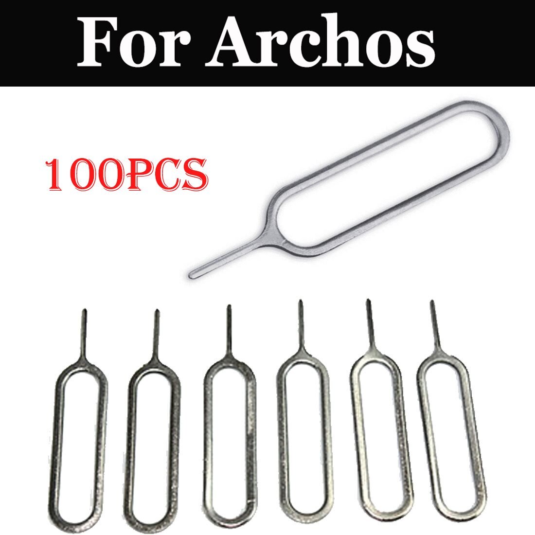 100pcs SIM Card Tray Removal Eject Pin Key For Archos 55 Diamond Selfie 50 Cobalt 50 Platinum 2 Plus 50f Neon 55b 50 55 Graphite