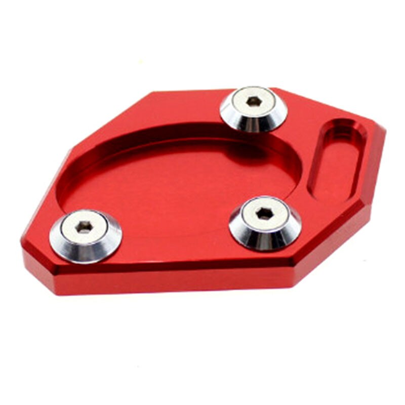 VOOR KAWASAKI Ninja 300R Ninja 250 Aluninum Motorfiets Side Stand Pad Plaat Kickstand Vergroter Ondersteuning Uitbreiding: red