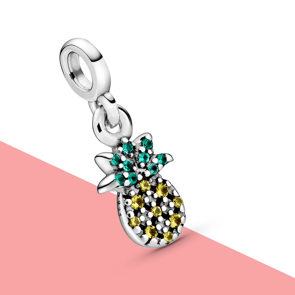 Bedels Zilver 925 Sieraden Ananas Me Charm Fit Originele Voor Me Armband Ketting Vrouwen Mode-sieraden