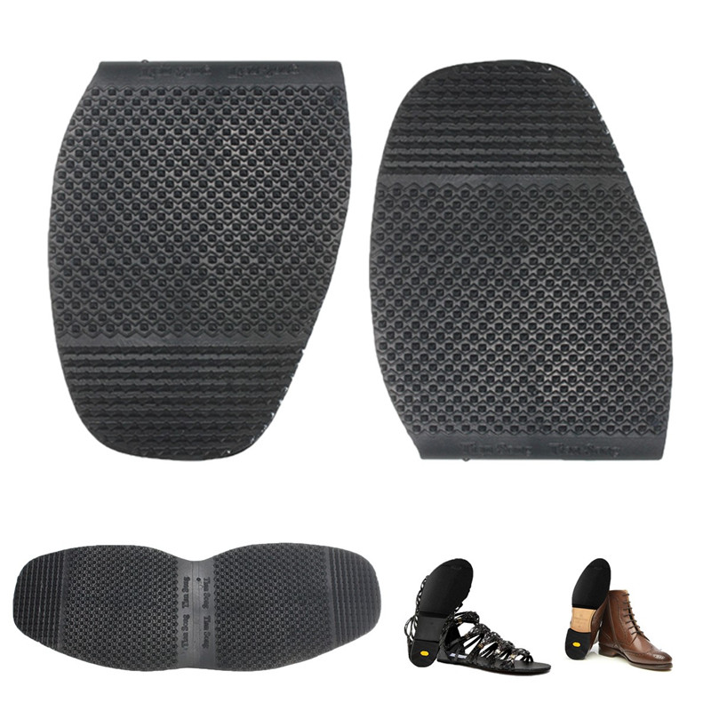 Men DIY Stick On Soles Shoe Repair Pad Black Rubber Anti-slip Shoe Pad Camping Hiking Insoles