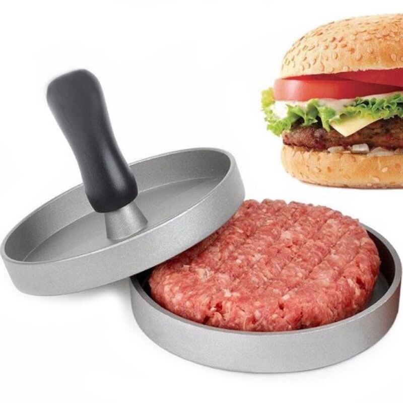 Rund form hamburger presse mad-grade materiale hamburger kød oksekød grill burger presse bøffer maker skimmel skimmel køkken værktøj