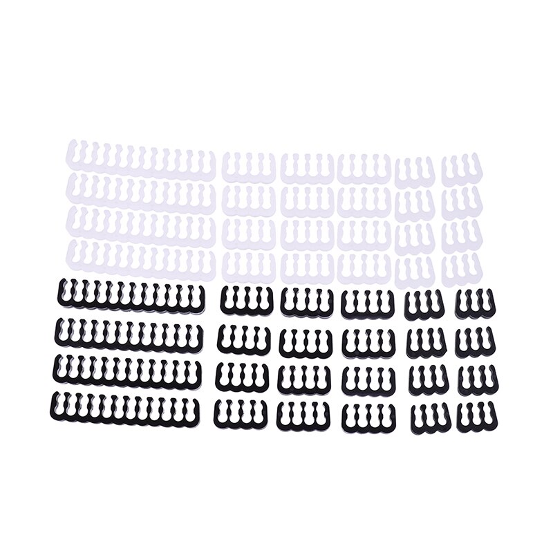 24Pcs/Set PP Cable Comb/Clamp/Clip/Organizer/Dresser for 2.5-3.2mm PC Power Cables Wiring 4/6/8/24 Pin Computer Cable Manager