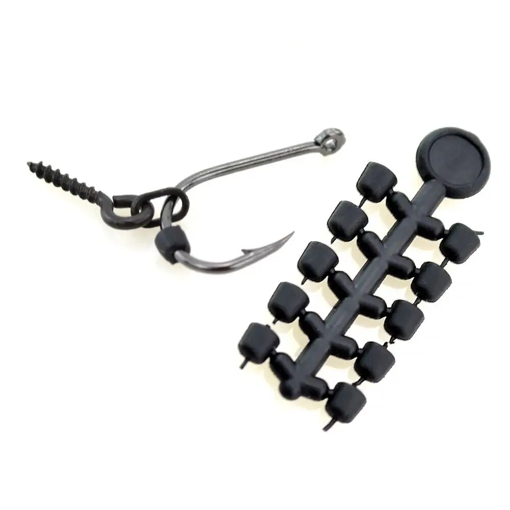Hirisi 50 Stuks Rubber Kralen Voor Karper Vis Haak Karper Vissen Accessoires Vis Haak Stoper 20 Stuks Vissen Boilie Schroef Chod Rigs