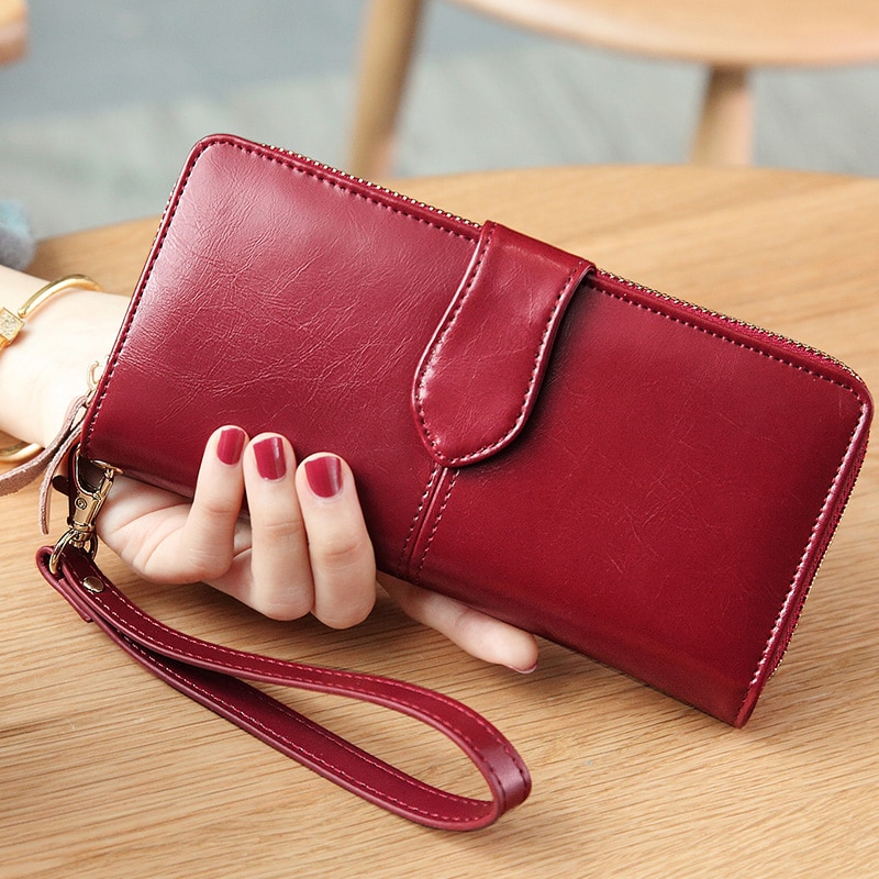 Aliwood Women Wallet Clutch Brand Coin Purse Leather Female Wallet Card Holder Long Lady Clutch Carteira Feminina