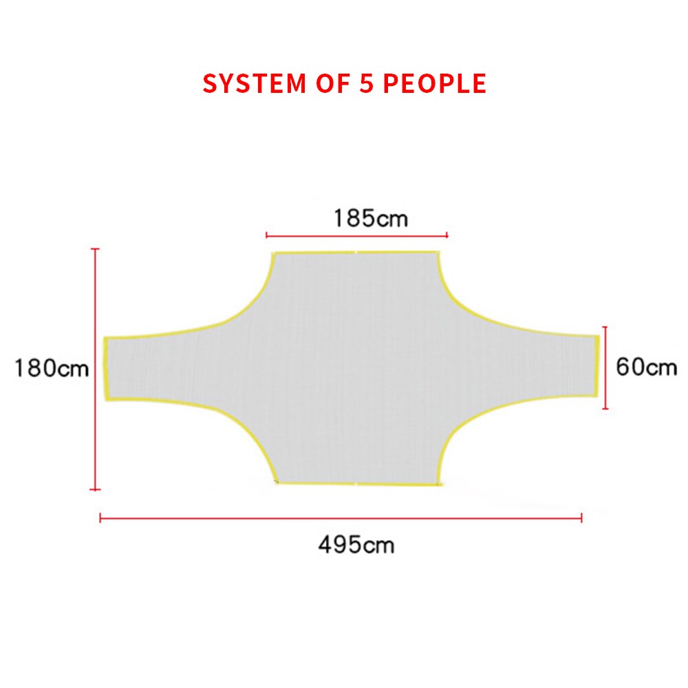 Draagbare 5/7/11 Persoon Voetbal Game Doelman Voetbal Netto Doel Voetbal Gate Outdoor Netto Voetbal Voetbal Training Doel: 7 people