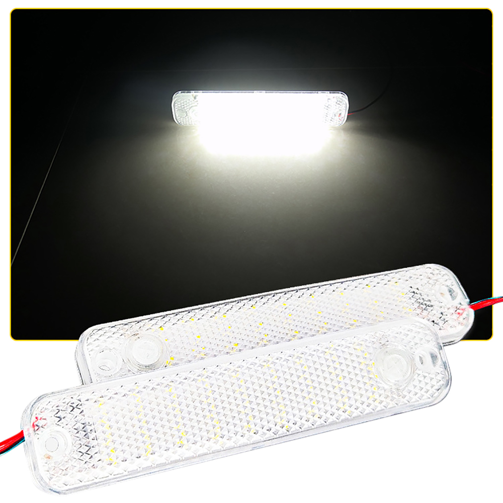 36LED 12V-85V LED coche vehículo Interior techo de techo lámpara de luz de lectura Interior luz de techo de coche iluminación Interior de coche