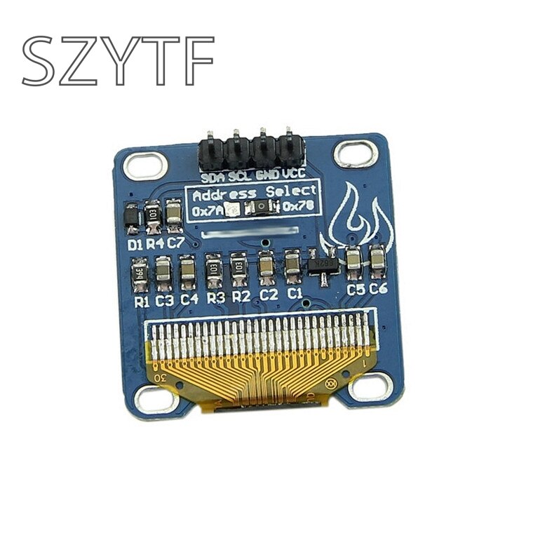 OLED 1.3 inch 128*64 White SPI and IIC Module LCD ... – Grandado