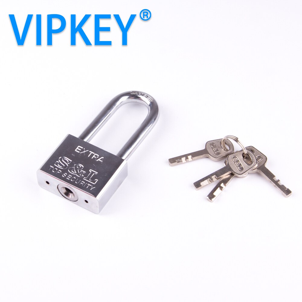 Long Lock Beam Stainless steel Padlock Anti-theft Door Cabinet Drawer Luggage Cases Lock &amp; 4 Keys