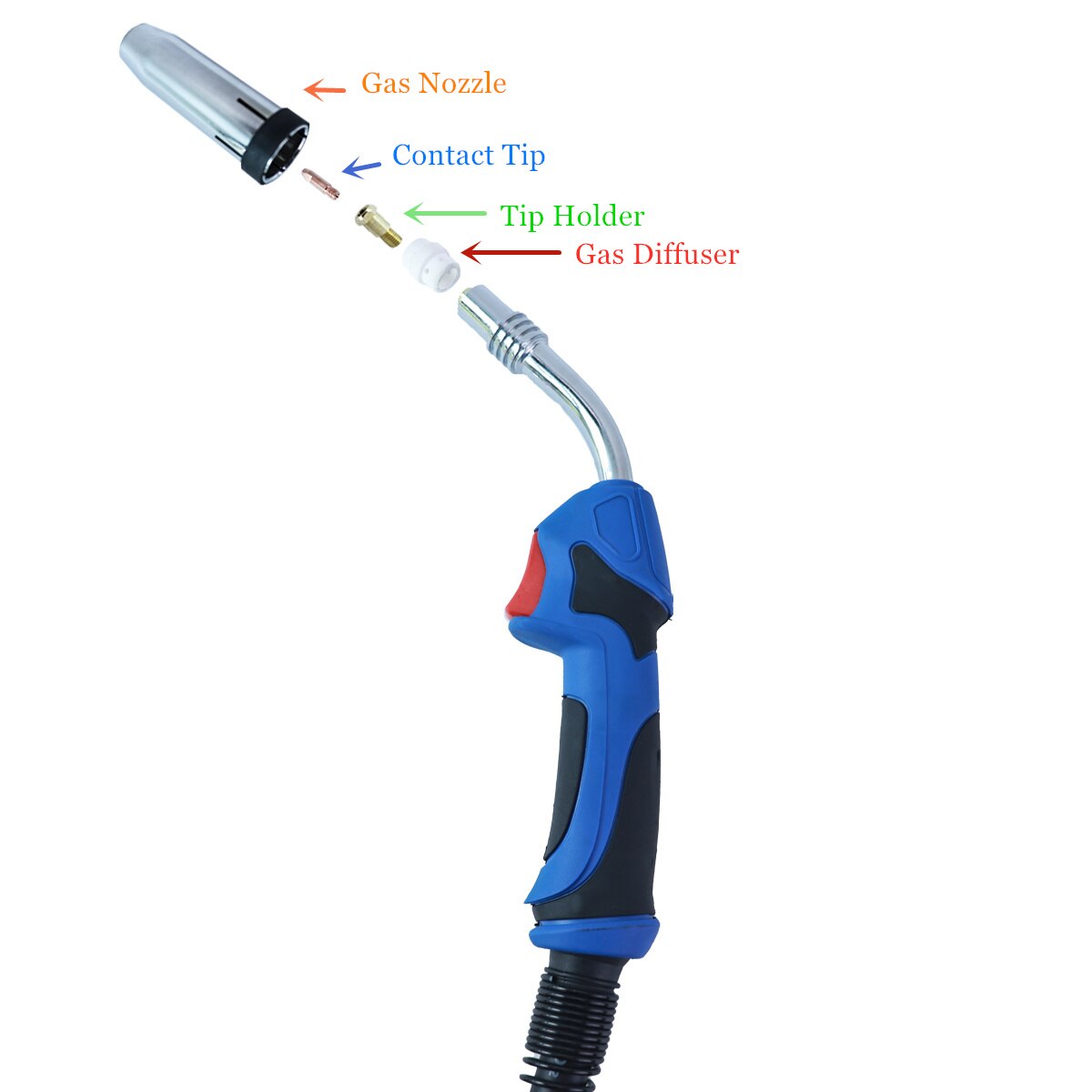 24kd kontakt tip 20 stk ecu cucrzr mig fakkel forbrugsvarer 0.8 1.0 1 ...