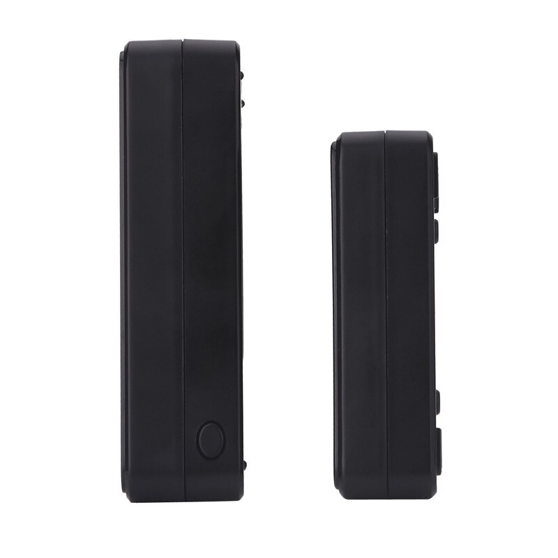 CACAZI Wireless Doorbell DC Battery Operated Waterproof 2 Button 1 Receiver Led Light Home Cordless Door Bell 48 Chime 6 Volume