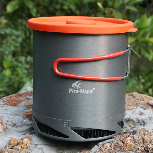 Fire Maple FMC-XK6 1L Draagbare Warmte Verzamelen Warmtewisselaar Pot Geanodiseerd Aluminium Outdoor Camping Picknick Pot Kookgerei Cup