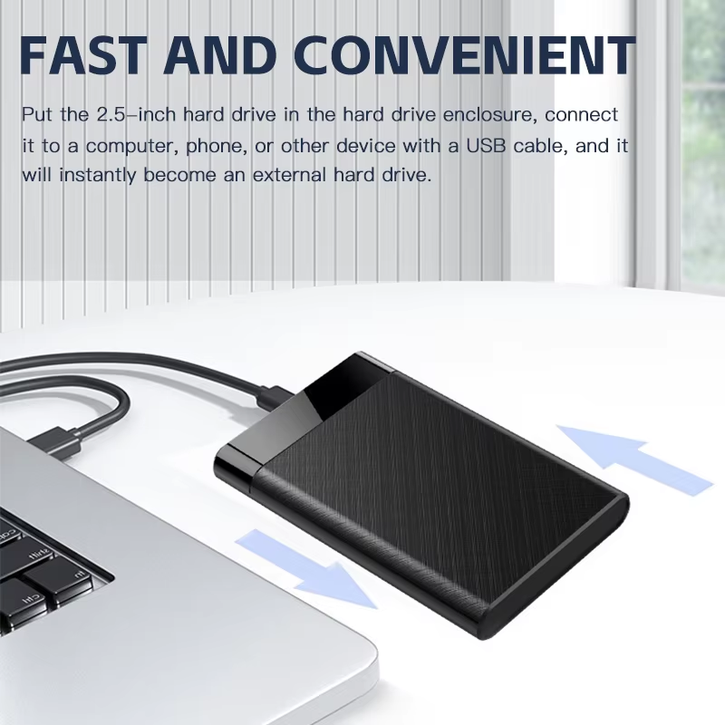 Obudowa dysku twardego 2,5'' SATA na USB 3.0 do dysku twardego SSD HDD Box USB C 3.1 Gen 2 Obudowa zewnętrzna HDD do komputera PC