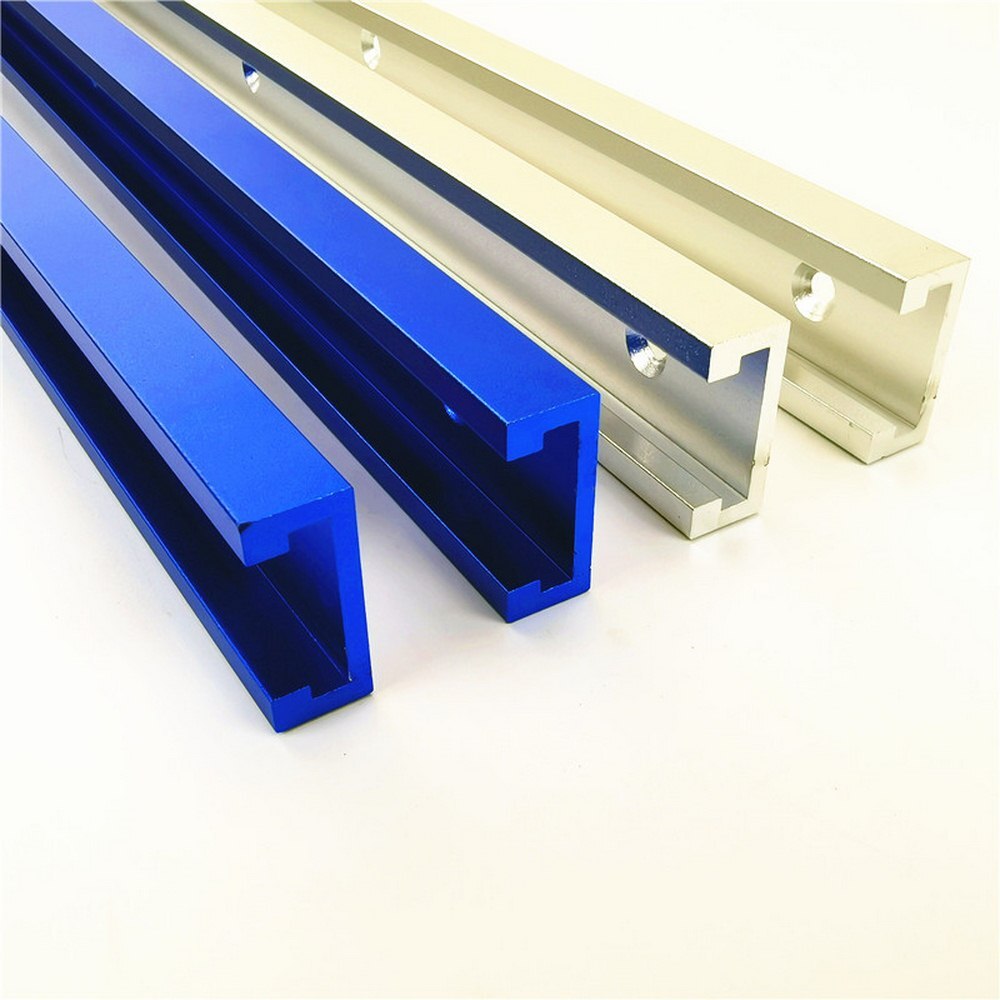 Aluminium T-track Slot Mijter Track Jig Armatuur voor Router Tafel Bandsaws Houtbewerking DIY Tool Lengte 300/ 400/500/600/800MM