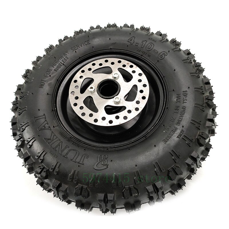 Storlek 4.10-6 däck och fälgar för alla modeller av atv go kart mini quad 47cc 49cc snöskoter 6 tums hjul premium snö