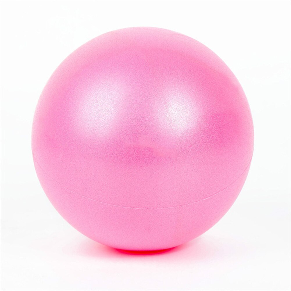 25cm Home Therapy Anti Burst Gym Ball Pilates Yoga Training Balance Exercise Fitness PVC Blood Circulation Coordinated Slimming: Pink