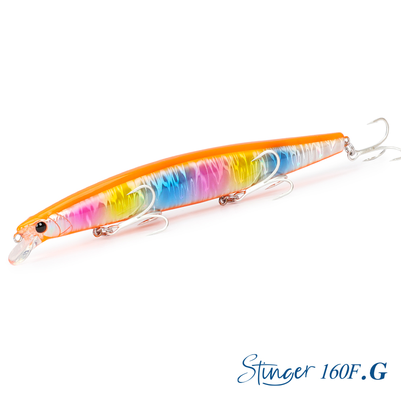 Tsurinoya 160F Drijvende Minnow Vissen Lokken Stinger 163Mm 31G Lange Casting Kunstmatige Zeebaars Saltwater Grote Harde Aas: Oranje