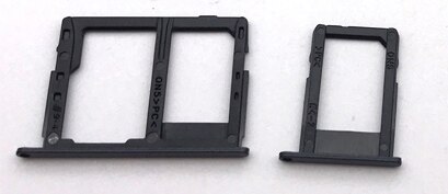 Dual/Single Sim Tray For Samsung Galaxy J3 J5 J7 /J330 J530 J730F SIM Card Slot Holder Replacement Part: Single black