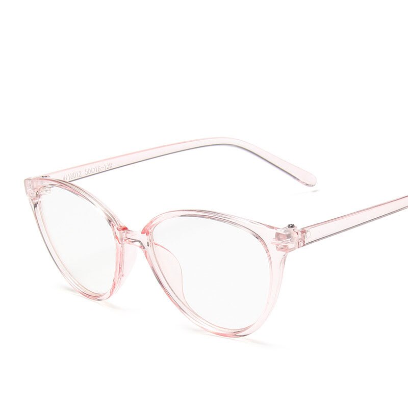 Gafas sencillas de ojo de gato para mujer, lentes ópticas transparentes, planas: no4