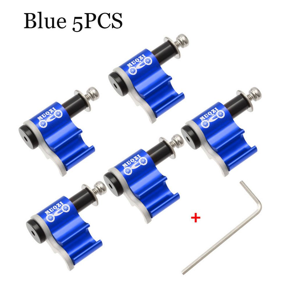 MUQZI Bike Cable Grip Adapter Guide Bicycle Oil Tube Fixed Conversion Seat Wire Trap Brake Line Pipe Tubing Alignment Organizer: Blue-5pcs