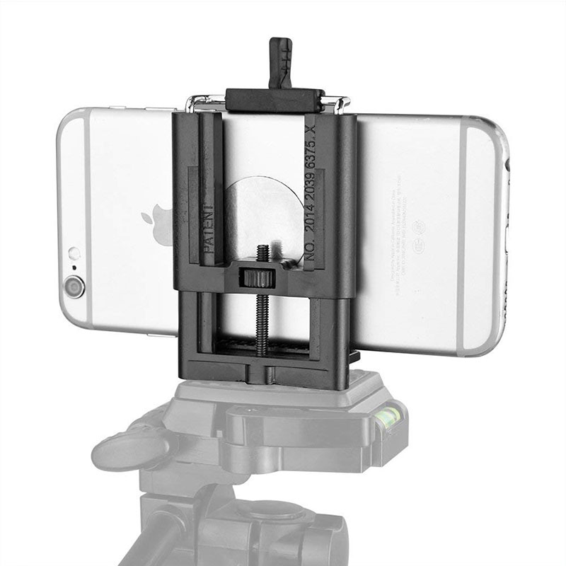 Cell Phone Tripod Adapter Mount Holder Clamp for Xiaomi iPhone X 8 7 6s Plus SE Huawei Samsung S9 S8 Adjustable Smartphone Clip