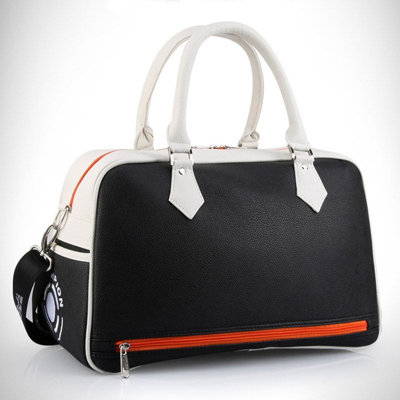 Sacca da golf maschio femmina borsa da golf abbigliamento scarpe borse in PU impermeabili a doppio strato di grande capacità e T8