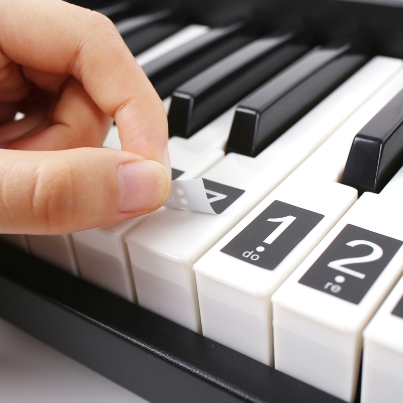 49/54/61 Key Piano Stickers Elektronische Toetsenbord Label Note Stickers Voor Piano Leerlingen