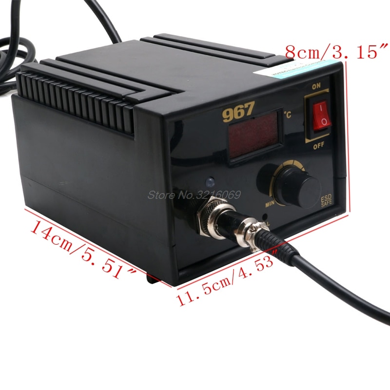 110V 220V 967 LCD Display SMD Desoldering Electric Rework Soldering Station Iron Whosale