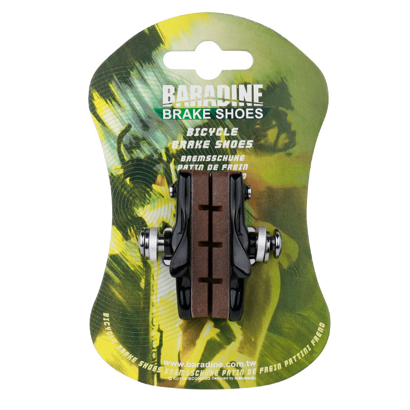 Baradine Road Bicycle Carbon Rim Braking Blocks Linear Pull Friction Wheel Brake Pads Detachable Cork Inserts Light Weight