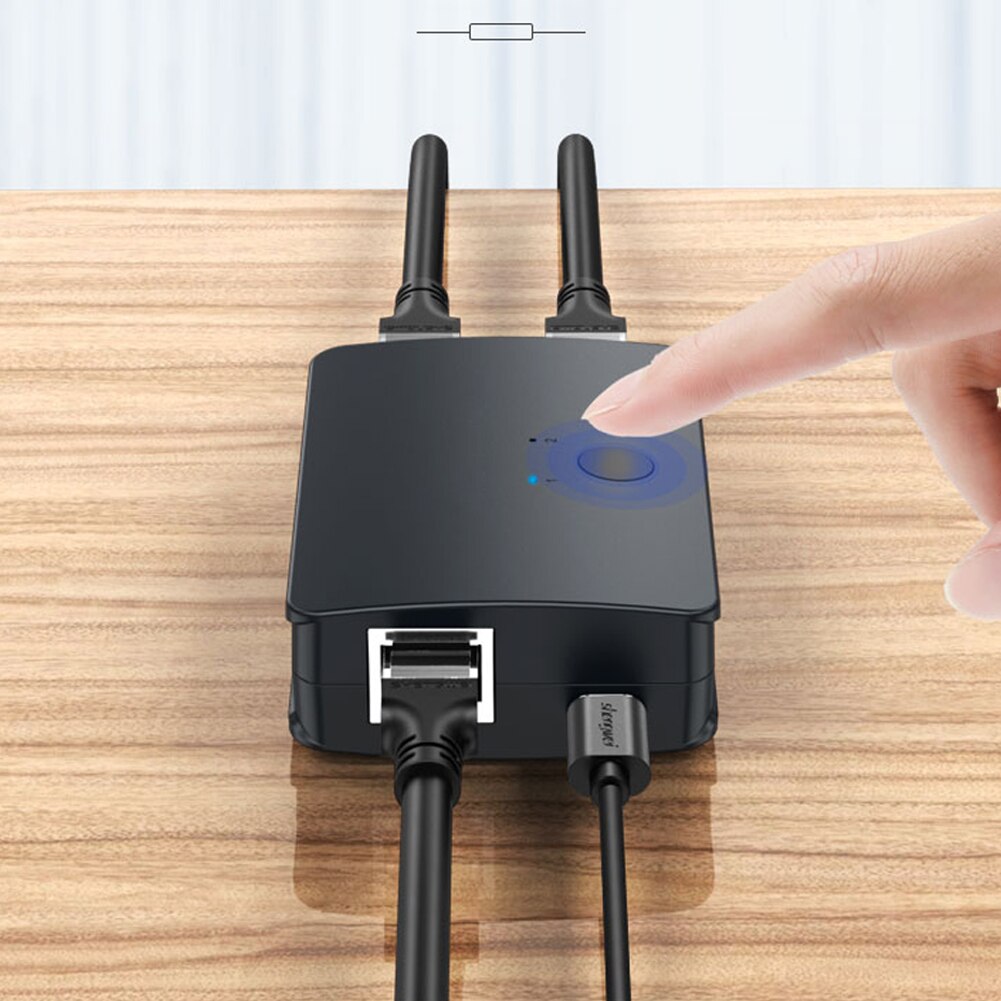 Mini 2 Port Desktop 1000 Mbps Network Switch RJ45 LAN Ethernet Switcher with USB Cable for Desktop PC 2 Way Sharing Adapter Hub