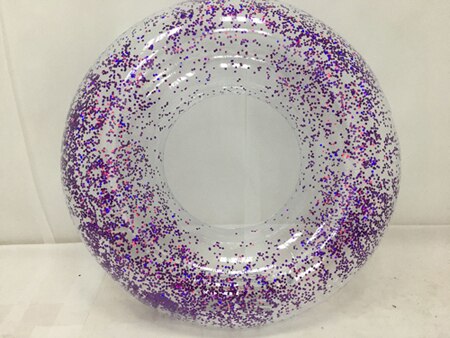 9 kleuren Glitter Zwembad Buis 107 cm Giant Opblaasbare Zwemmen Ring Voor Volwassen Vrouwen Zwembad Float Air Matras Zomer Water speelgoed boia: purple