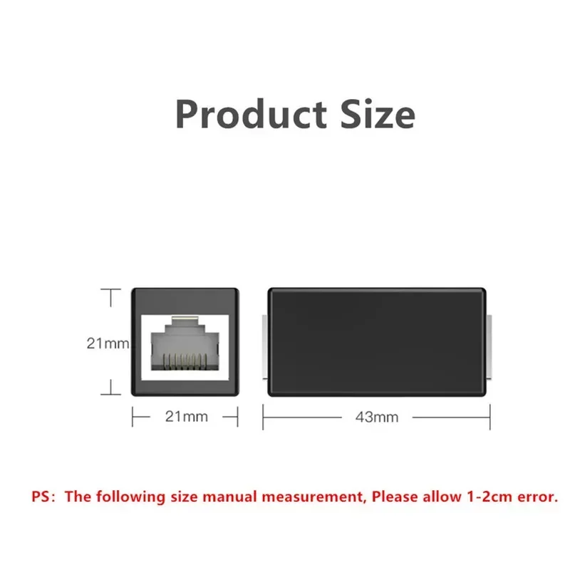 Rj45 koppelingen cat 7 cat 6 cat 5e female-to-female connector  rj 45 verlengadapter voor ethernetkabel zwart blauw rood wit geel