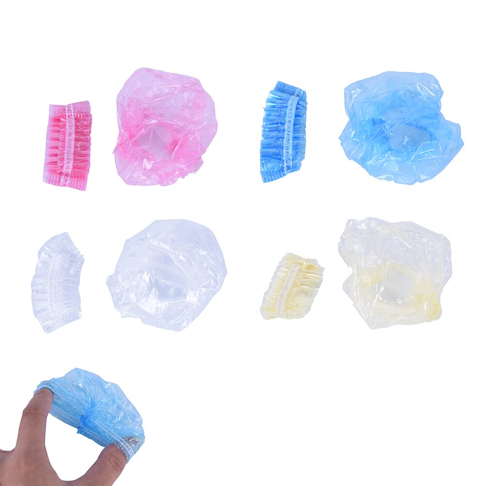 20/100Pcs Disposable Ear Caps Waterproof Earmuffs Shower Hair Coloring Dye Ear Protector Cover Shield Barber Tool